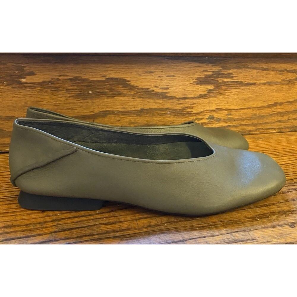 Camper Olive Green Flats